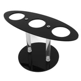 Ice Cream Cone Holder Stand Acrylic 3 Holes Hand Roll Sushi Display Stand for Party Wedding Christmas Thanksgiving