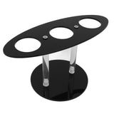 Ice Cream Cone Holder Stand Acrylic 3 Holes Hand Roll Sushi Display Stand for Party Wedding Christmas Thanksgiving
