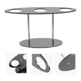 Ice Cream Cone Holder Stand Acrylic 3 Holes Hand Roll Sushi Display Stand for Party Wedding Christmas Thanksgiving