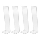 4 Pcs Acrylic Hair Band Display Stand Hair Clasp Hair Clasp Jewelry Display Holder for Shop Transparent