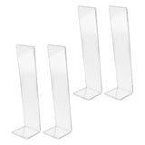 4 Pcs Acrylic Hair Band Display Stand Hair Clasp Hair Clasp Jewelry Display Holder for Shop Transparent