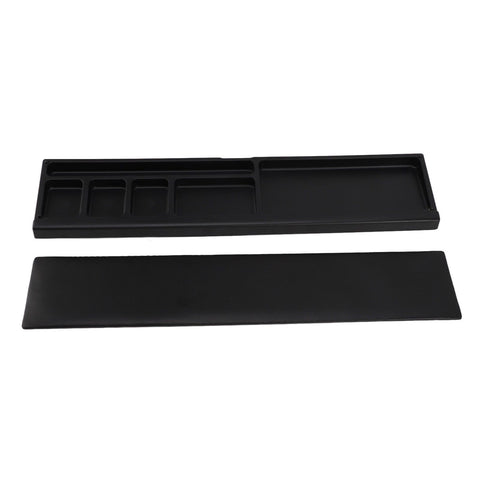 Keyboard Wrist Rest Pad Ergonomic Soft Prevent Slip Keyboard Wrist Support with Partition Storage Case for Office Black In Australia - Darrahopens
