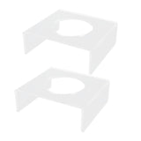 2PCS Football Stand Clear Display Holder Acrylic Stable Support Anti Scratch Versatile Display Rack for Basketball Volleyball