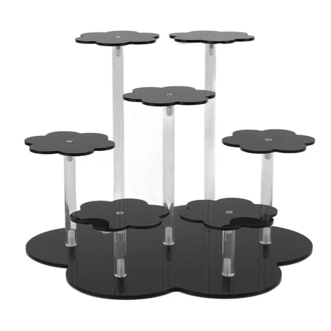 Acrylic Display Stand Figures Perfume Organizers Storage Risers Cupcake Dessert Conutertop Desktop Decoration Organizer Black In Australia - Darrahopens