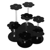 Acrylic Display Stand Figures Perfume Organizers Storage Risers Cupcake Dessert Conutertop Desktop Decoration Organizer Black In Australia - Darrahopens