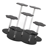 Acrylic Display Stand Figures Perfume Organizers Storage Risers Cupcake Dessert Conutertop Desktop Decoration Organizer Black