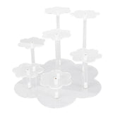 Acrylic Display Stand Figures Perfume Organizers Storage Risers Cupcake Dessert Conutertop Desktop Decoration Organizer Transparent