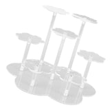 Acrylic Display Stand Figures Perfume Organizers Storage Risers Cupcake Dessert Conutertop Desktop Decoration Organizer Transparent