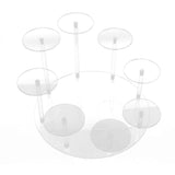 Acrylic Cupcake Stands Stable Round Anime Figure Doll Platter Display Stand for Wedding Birthday Party Transparent In Australia - Darrahopens