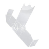 Lightsaber Display Stand Acrylic Desktop Lightsaber Display Holder Rack Wand Stand Dagger Dispaly Stand with Anti Slip Pad Transparent