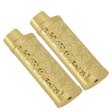 2PCS Lighter Case Cover Vintage Style Floral Stamped Zinc Alloy Shell for Lighter Protection Gold In Australia - Darrahopens