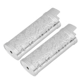 2PCS Lighter Case Cover Vintage Style Floral Stamped Zinc Alloy Shell for Lighter Protection Silver In Australia - Darrahopens