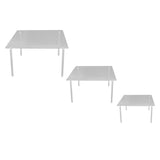 3 Set Square Clear Acrylic Cake Stand Acrylic Cupcake Stand for Cake Pizza Dessert Christmas Wedding Birthday Baby Shower Tea Party