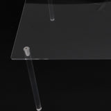 3 Set Square Clear Acrylic Cake Stand Acrylic Cupcake Stand for Cake Pizza Dessert Christmas Wedding Birthday Baby Shower Tea Party