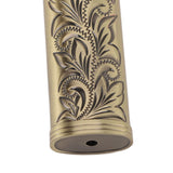 2Pcs Lighter Case Zinc Alloy Lighter Storage Container Floral Pattern for Outdoor Camping Hiking Bronze