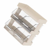 Tea Bag Organizer Office Bar Desktop Tea Bag Coffee Capsule Storage Rack Multilayer Countertop Organizer Cream White 3 Layer 30x17x29.5cm