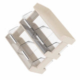 Tea Bag Organizer Office Bar Desktop Tea Bag Coffee Capsule Storage Rack Multilayer Countertop Organizer Cream White 3 Layer 30x17x29.5cm