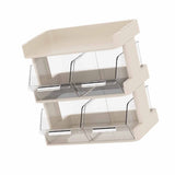 Tea Bag Organizer Office Bar Desktop Tea Bag Coffee Capsule Storage Rack Multilayer Countertop Organizer Cream White 3 Layer 30x17x29.5cm