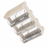 Tea Bag Organizer Office Bar Desktop Tea Bag Coffee Capsule Storage Rack Multilayer Countertop Organizer Cream White 4 Layer 30x17x42.5cm