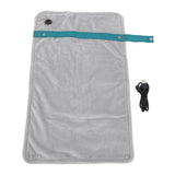 USB Heated Blanket with Temperature Control Mutipurpose Electric Heated Throw Warm Cozy Knee Heating Blanket Home Office Silver