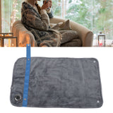 USB Heated Blanket with Temperature Control Mutipurpose Electric Heated Throw Warm Cozy Knee Heating Blanket Home Office Dark Gray
