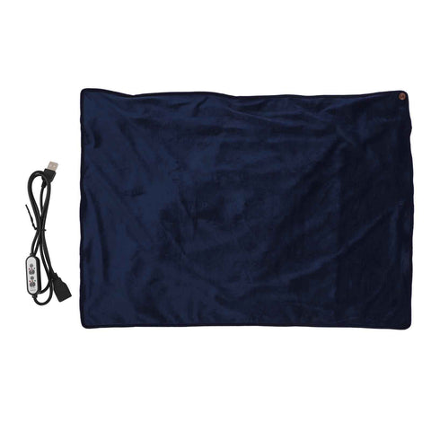 Heating Blanket Multifunctional Adjustable Temperature Control USB Electric Heated Blanket Navy Blue In Australia - Darrahopens