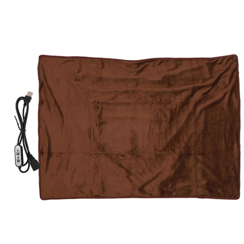 Heating Blanket Multifunctional Adjustable Temperature Control USB Electric Heated Blanket Coffee Color In Australia - Darrahopens