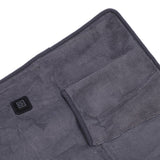 Warming Electric Blanket USB Polyester Fiber Multifunctional Adjustable Fast Heating Shawl for Camping Outdoor Activities Dark Gray
