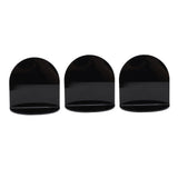 3pcs Wall Speaker Floating Shelves Acrylic Waterproof Wall Mounted Speaker Display Stand for Baby Camera Small Alarm Clock Black