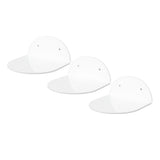3pcs Wall Speaker Floating Shelves Acrylic Waterproof Wall Mounted Speaker Display Stand for Baby Camera Small Alarm Clock White