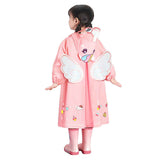 Kids Raincoat Waterproof Cute Pattern Lightweight Portable Children Hooded Rainwear for Girl Boy Pink M In Australia - Darrahopens