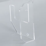 Samurai Sword Holder Horizontal Wall Mount Acrylic Sword Rack Flat Blade Display Stand with Screws Transparent