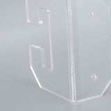 Samurai Sword Holder Horizontal Wall Mount Acrylic Sword Rack Flat Blade Display Stand with Screws Transparent