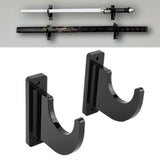 2 PCS Sword Holder Acrylic Wall Mount Polished Strong Load Bearing Adjustable Sword Hook for Axes Knives Lightsabers