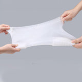 Rain Shoe Covers Waterproof Dustproof Reusable Overshoes Thickened Silicone Shoe Covers for Women Men White Mid Calf L (37 to 39 Sizes)