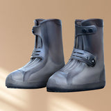 Waterproof Rain Boots Cover Silicone Comfortable Prevent Slip Thickened Outdoor Rain Shoe Covers for Men Women Fishing Hunting Tawny, Middle Tube Size 40‑42