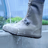 Waterproof Rain Boots Cover Silicone Comfortable Prevent Slip Thickened Outdoor Rain Shoe Covers for Men Women Fishing Hunting Tawny, Middle Tube Size 40‑42