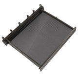 Retractable Clothes Drying Rack with Template Wall Mount Mesh Breathable Platform Aluminium Laundry Drying Rack for Patio Bathroom Grey