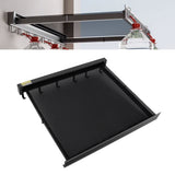 Retractable Clothes Drying Rack with Template Wall Mount Mesh Breathable Platform Aluminium Laundry Drying Rack for Patio Bathroom Black