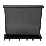 Retractable Clothes Drying Rack with Template Wall Mount Mesh Breathable Platform Aluminium Laundry Drying Rack for Patio Bathroom Black