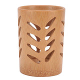 Storage Bucket Multi Purpose Cup Shape Bamboo Toothbrush Holder with Drainage Holes for Makeup Brushes In Australia - Darrahopens