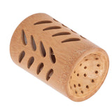 Storage Bucket Multi Purpose Cup Shape Bamboo Toothbrush Holder with Drainage Holes for Makeup Brushes In Australia - Darrahopens