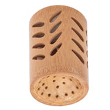 Storage Bucket Multi Purpose Cup Shape Bamboo Toothbrush Holder with Drainage Holes for Makeup Brushes In Australia - Darrahopens