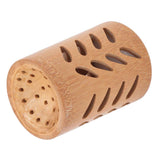 Storage Bucket Multi Purpose Cup Shape Bamboo Toothbrush Holder with Drainage Holes for Makeup Brushes In Australia - Darrahopens