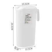 Fridge Door Water Pitcher 2500ML Large Capacity Refrigerator Water Pitcher with Lid for Picnics Trips