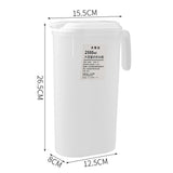 Fridge Door Water Pitcher 2500ML Large Capacity Refrigerator Water Pitcher with Lid for Picnics Trips
