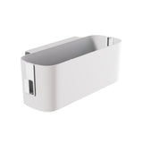 Hanging Storage Container Multifunctional Space Saving Wall Mounted Storage Box Makeup Organizer Tissue Box White