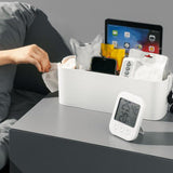 Hanging Storage Container Multifunctional Space Saving Wall Mounted Storage Box Makeup Organizer Tissue Box White