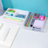 Desktop Organizer Box Drawer Divider Tray Desk Makeup Classification Storage Box for Bathroom Office Transparent In Australia - Darrahopens