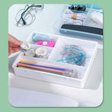 Desktop Organizer Box Drawer Divider Tray Desk Makeup Classification Storage Box for Bathroom Office Transparent